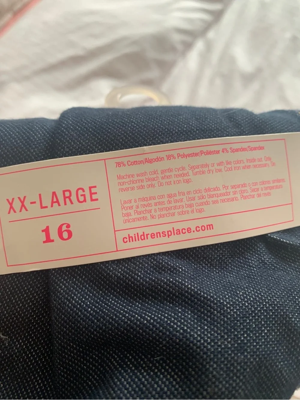 The Children's Place Dark Blue Girl Denim-Style Skinny Leggings